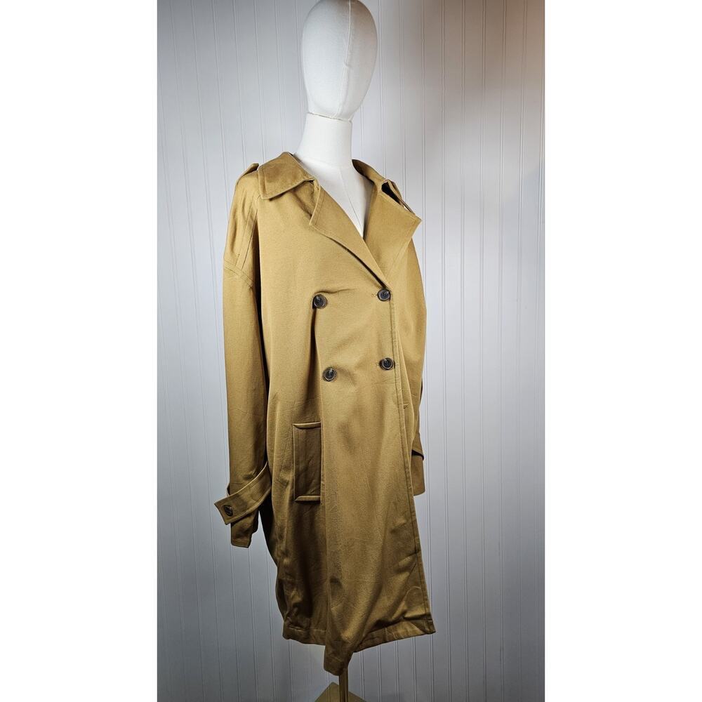 Something Navy Oversized Trench Coat Women's Size M Relaxed‎